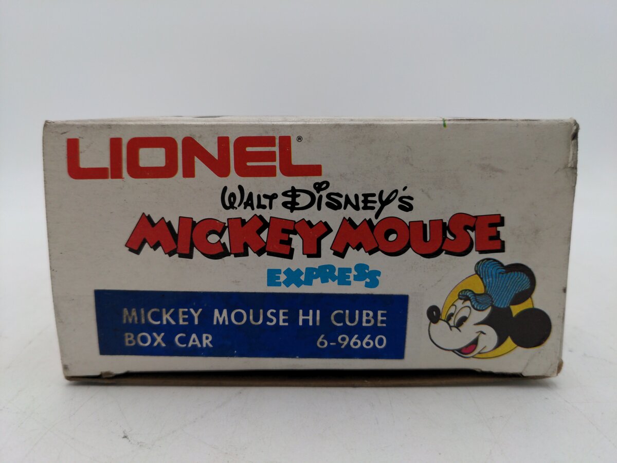 Lionel 6-9660 O Gauge Mickey Mouse Hi-Cube Boxcar EX/Box