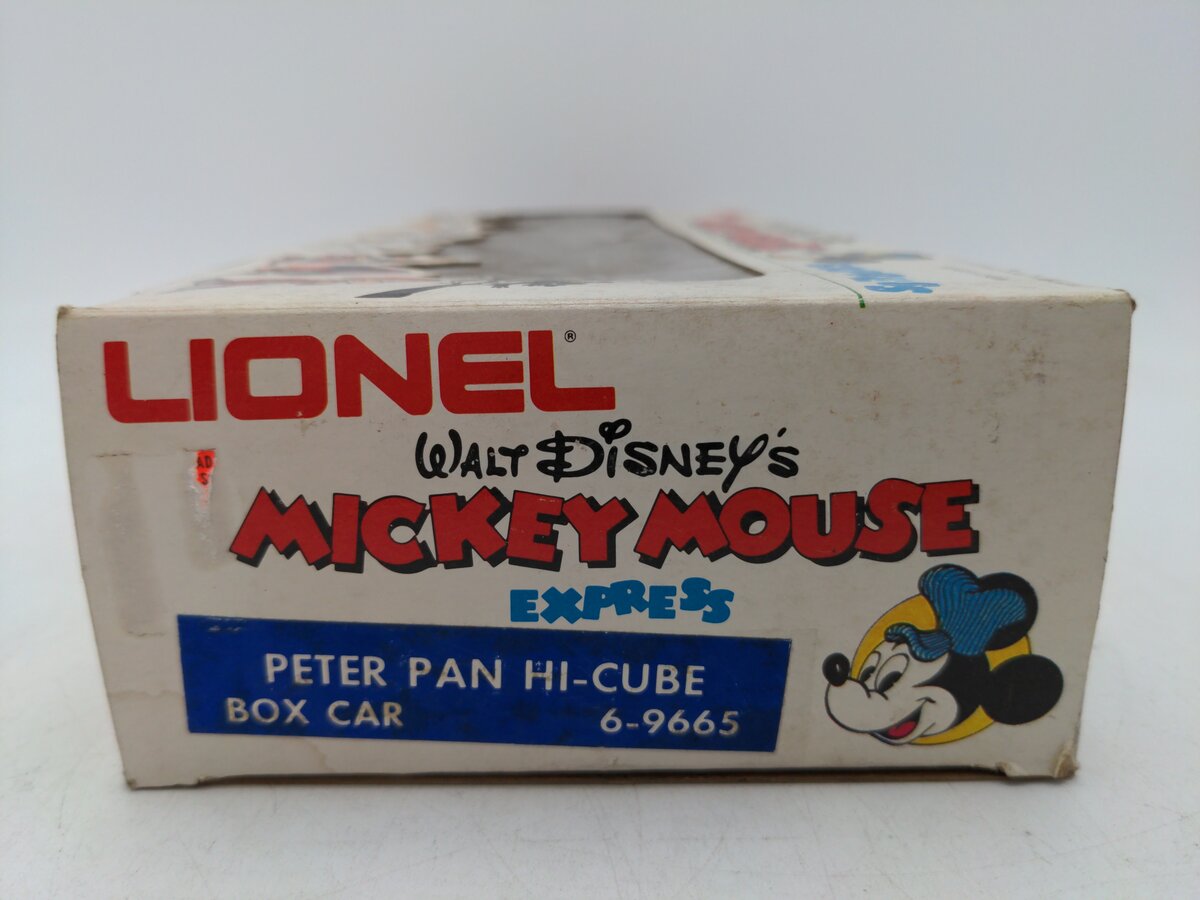 Lionel 6-9665 O Gauge Disney's Peter Pan Hi-Cube Boxcar VG/Box