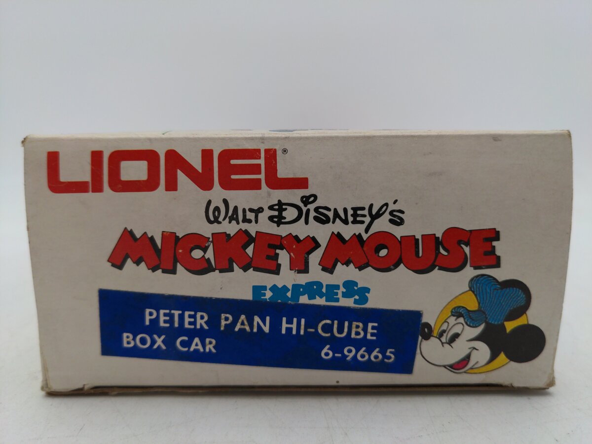 Lionel 6-9665 O Gauge Disney's Peter Pan Hi-Cube Boxcar VG/Box