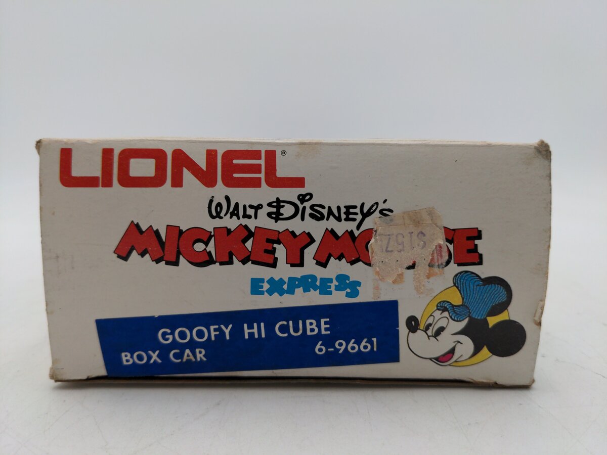 Lionel 6-9661 O Gauge Disney Goofy Hi-Cube Boxcar EX/Box