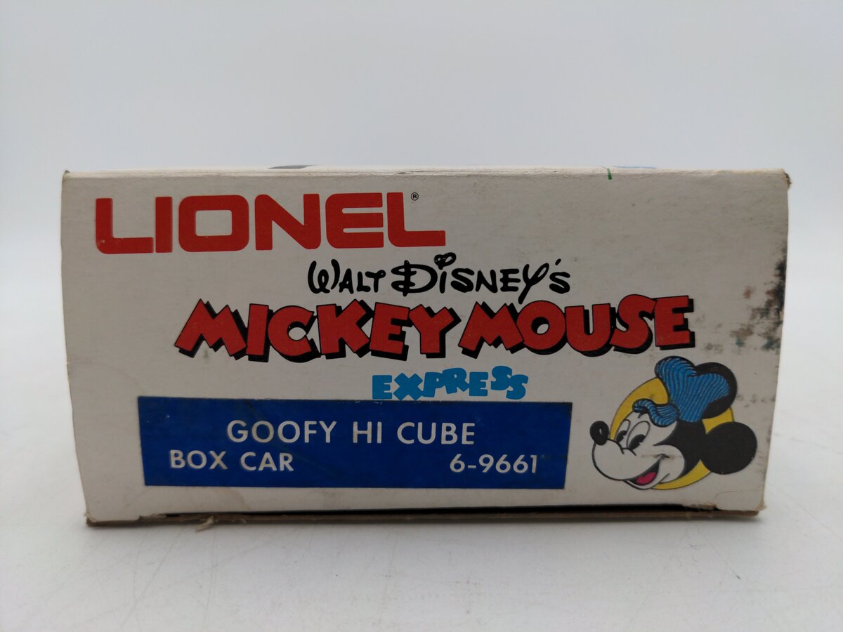 Lionel 6-9661 O Gauge Disney Goofy Hi-Cube Boxcar EX/Box