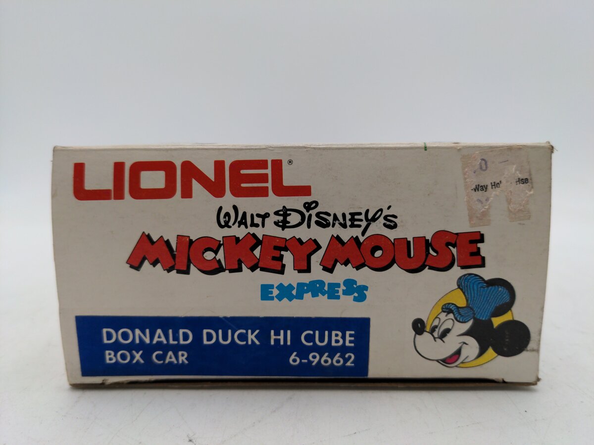 Lionel 6-9662 O Gauge Donald Duck Hi-Cube Boxcar VG/Box