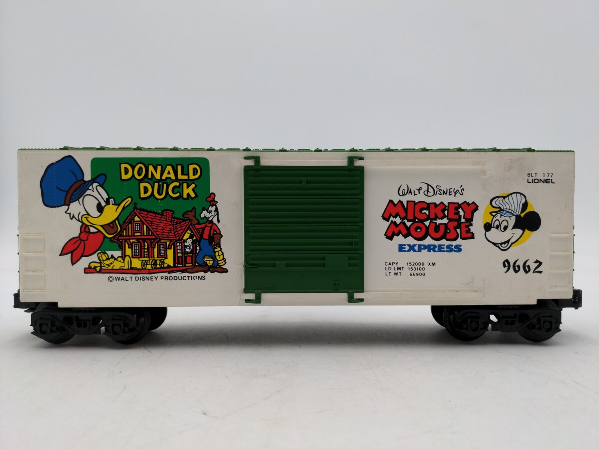 Lionel 6-9662 O Gauge Donald Duck Hi-Cube Boxcar VG/Box