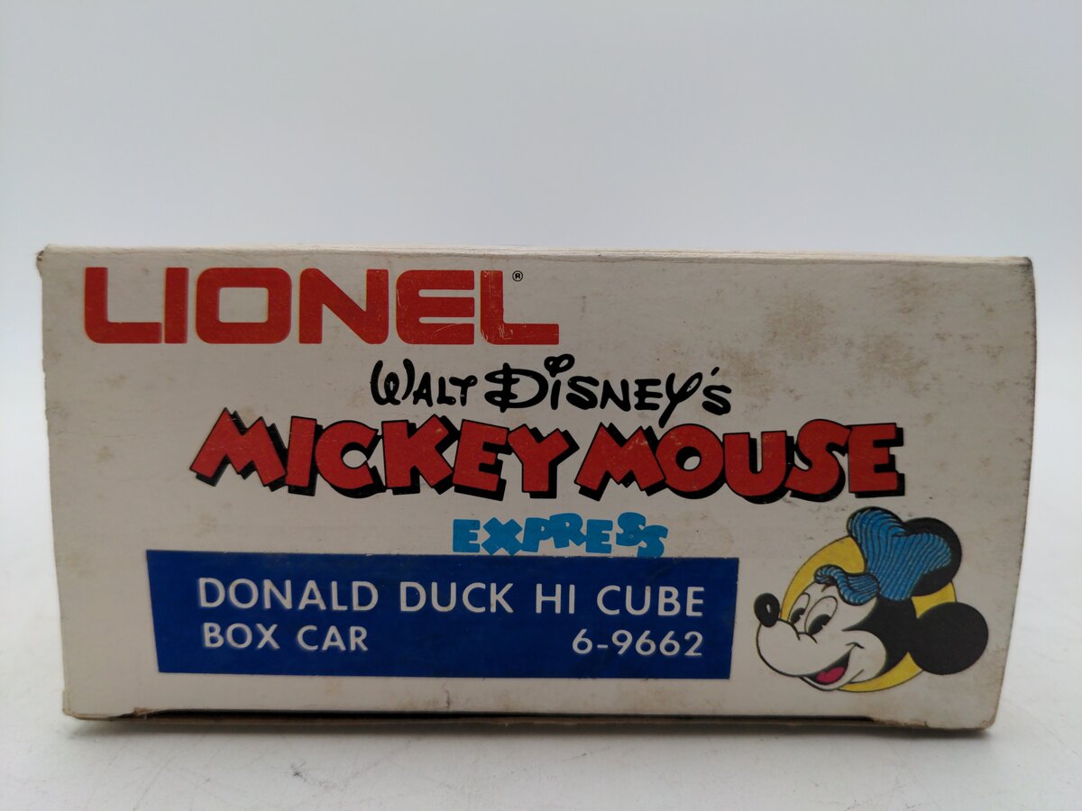 Lionel 6-9662 O Gauge Donald Duck Hi-Cube Boxcar VG/Box