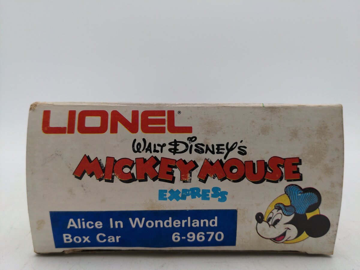 Lionel 6-9670 O Gauge Disney Alice in Wonderland Hi-Cube Boxcar #9670 EX/Box