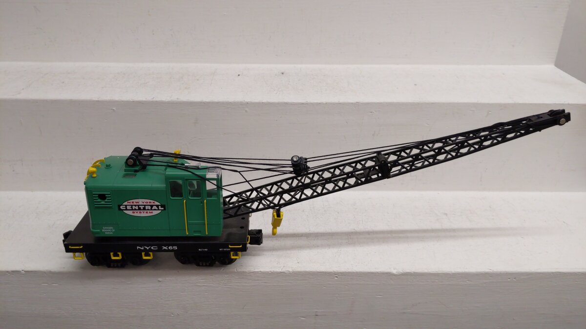 MTH 30-7987 New York Central American Crane Car EX/Box