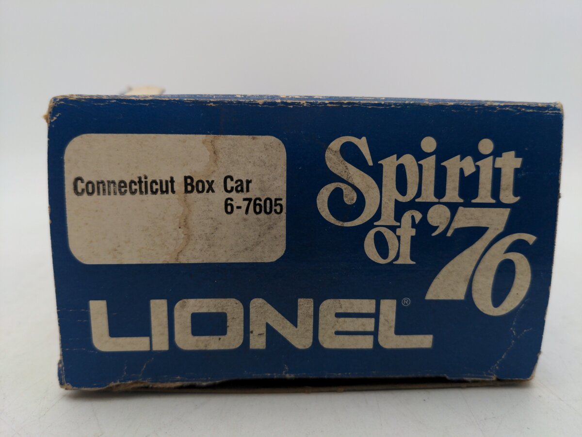 Lionel 6-7605 O Gauge Spirit of 76 State of Connecticut Boxcar #7605 VG/Box