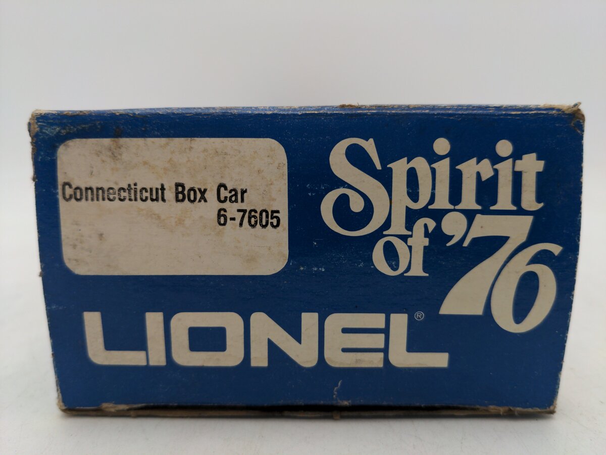 Lionel 6-7605 O Gauge Spirit of 76 State of Connecticut Boxcar #7605 VG/Box
