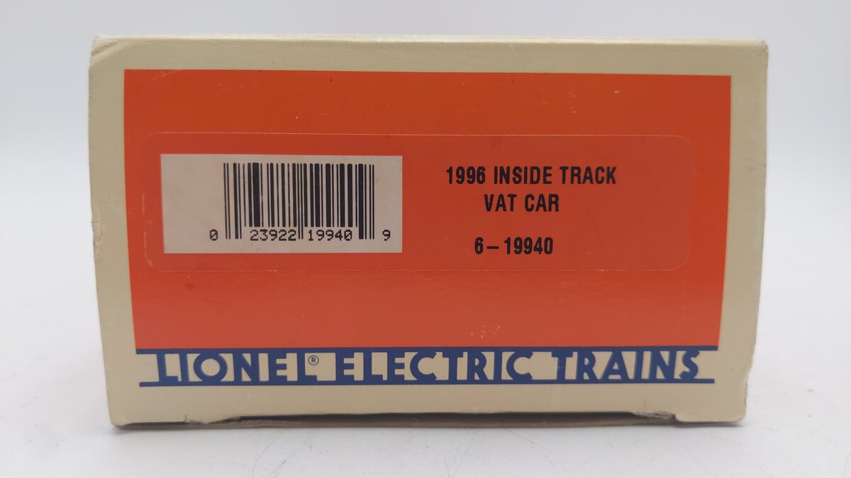 Lionel 6-19940 O Gauge Lionel Railroader Club Vat Car EX/Box