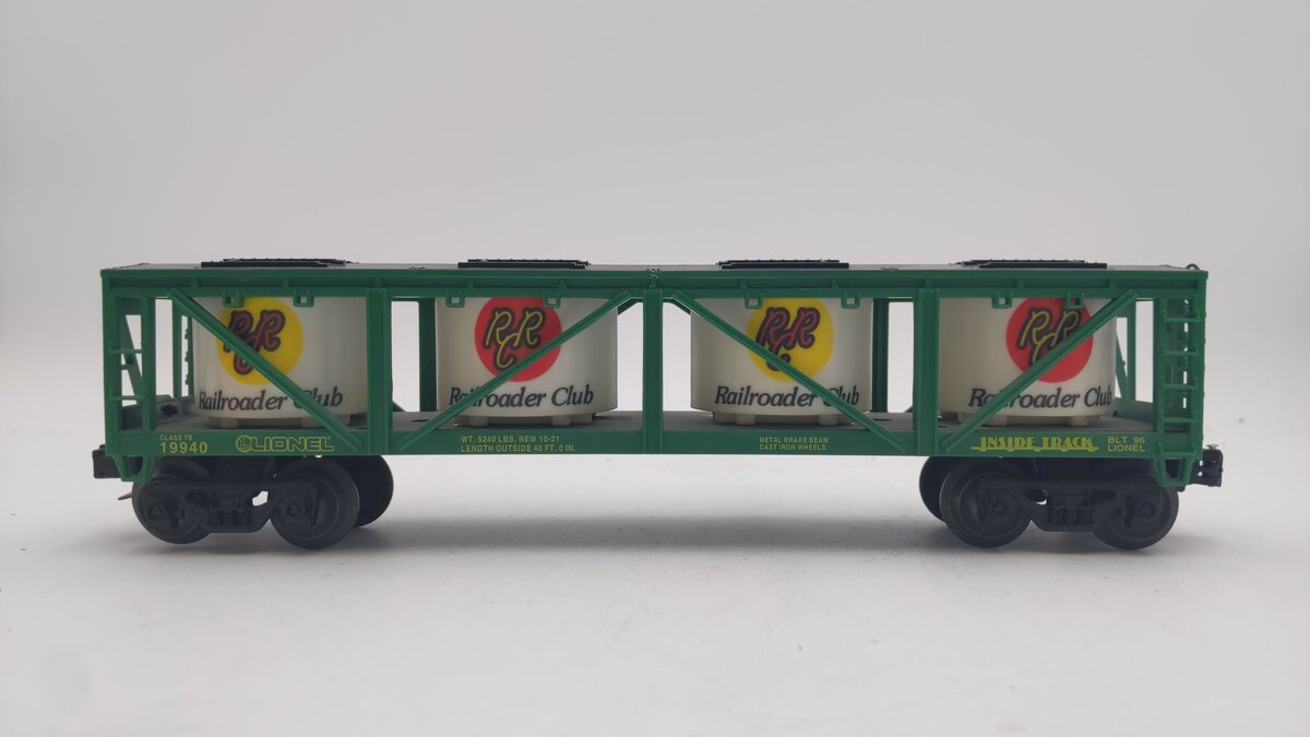 Lionel 6-19940 O Gauge Lionel Railroader Club Vat Car EX/Box