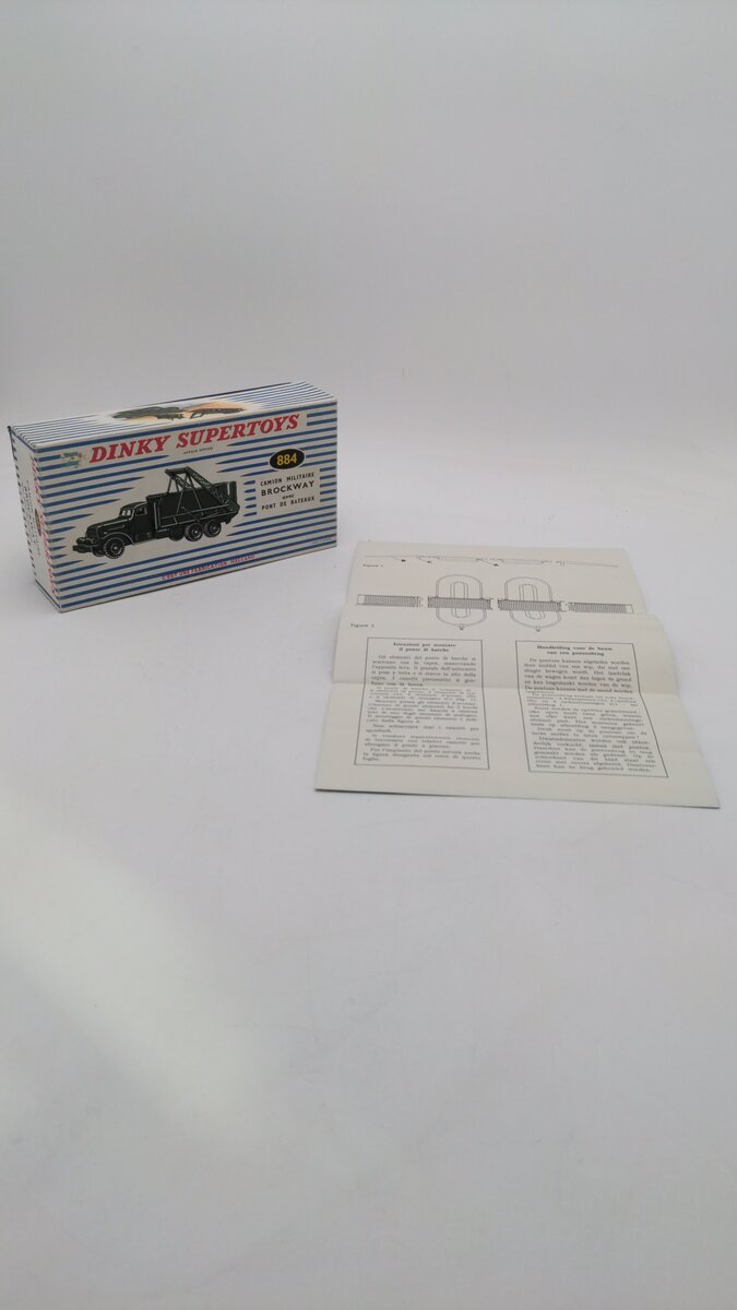Dinky 884 Supertoys Brockway Military Truck with Bridge of Boats EX/Box