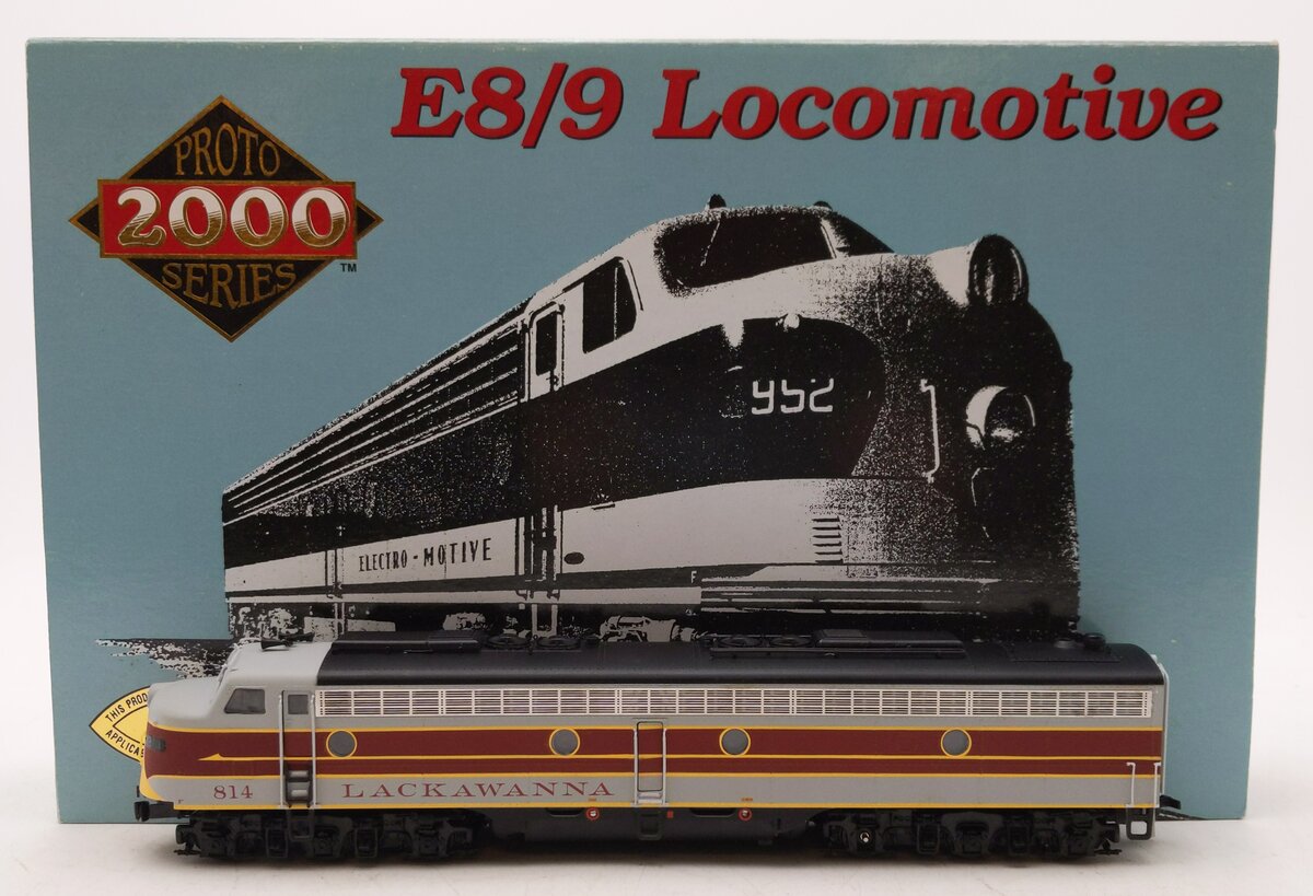 Proto 2000 8706 HO Scale DL&W Powered E8/9 Diesel Locomotive #814 EX/Box