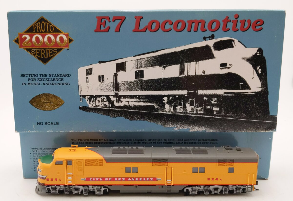Proto 2000 23066 HO Scale UP City of LA E7 Powered A Unit Diesel Engine #924 EX/Box