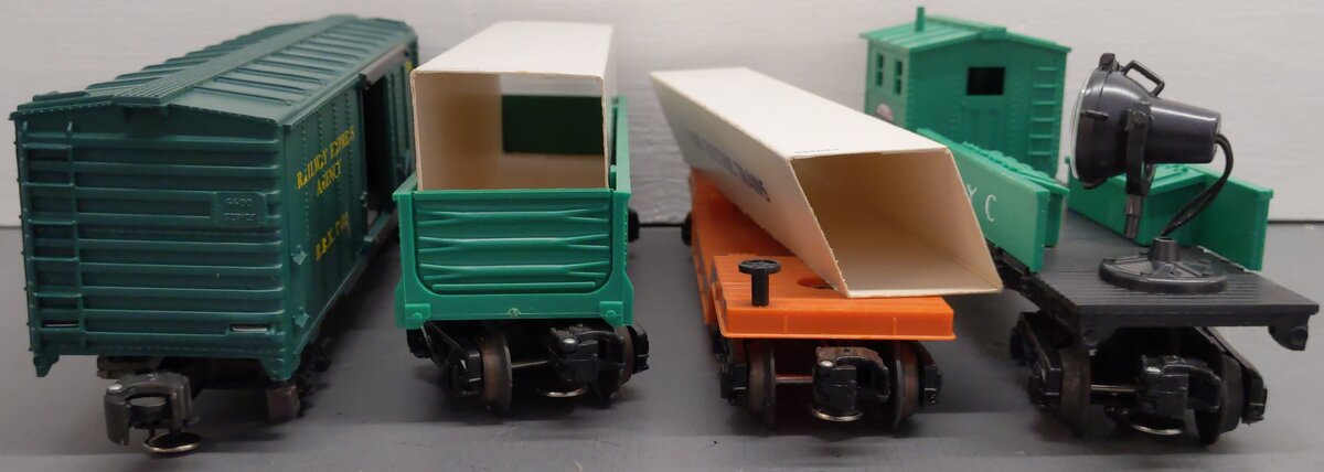 K-Line O Gauge Assorted Freight Cars: 5612, 5511, 7350, 7502 [4] VG/Box
