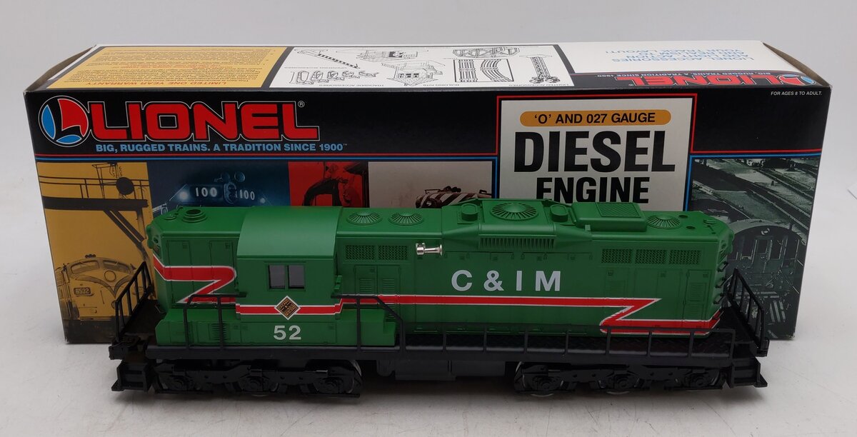 Lionel 6-18823 O Gauge Chicago & Illinois Midland SD-9 Diesel Locomotive #52 EX/Box