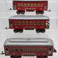 Lionel Vintage O Gauge Prewar Tinplate Passenger Cars #610,610,612 [3] VG