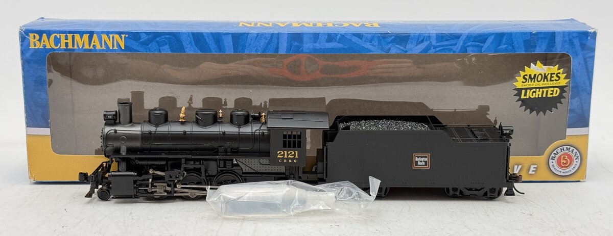 Bachmann 51508 HO CBQ 2-6-2 Prairie Steam Locomotive #2121 VG/Box