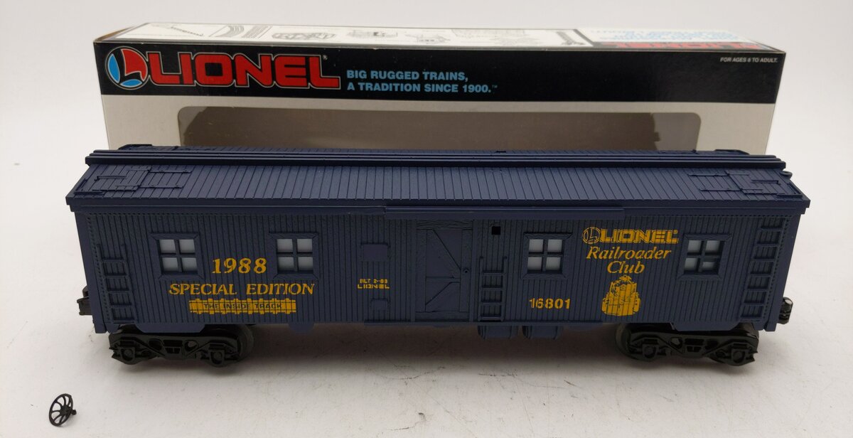 Lionel 6-16801 O Gauge LRRC 1988 Special Edition Bunk Car EX/Box