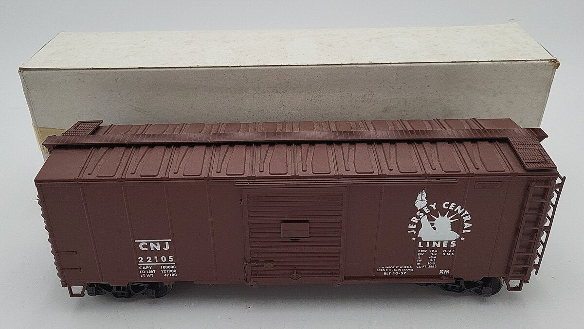 BevBel 2029 O Scale Central New Jersey Boxcar #22105 2-Rail VG/Box