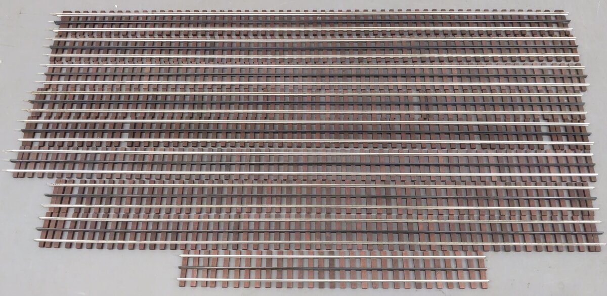Gargraves Assorted O Gauge Straight Track Sections (9) EX