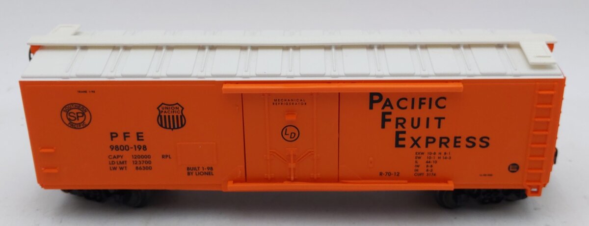 Lionel 6-17314 O Gauge Pacific Fruit Express Reefer #9800-198 EX