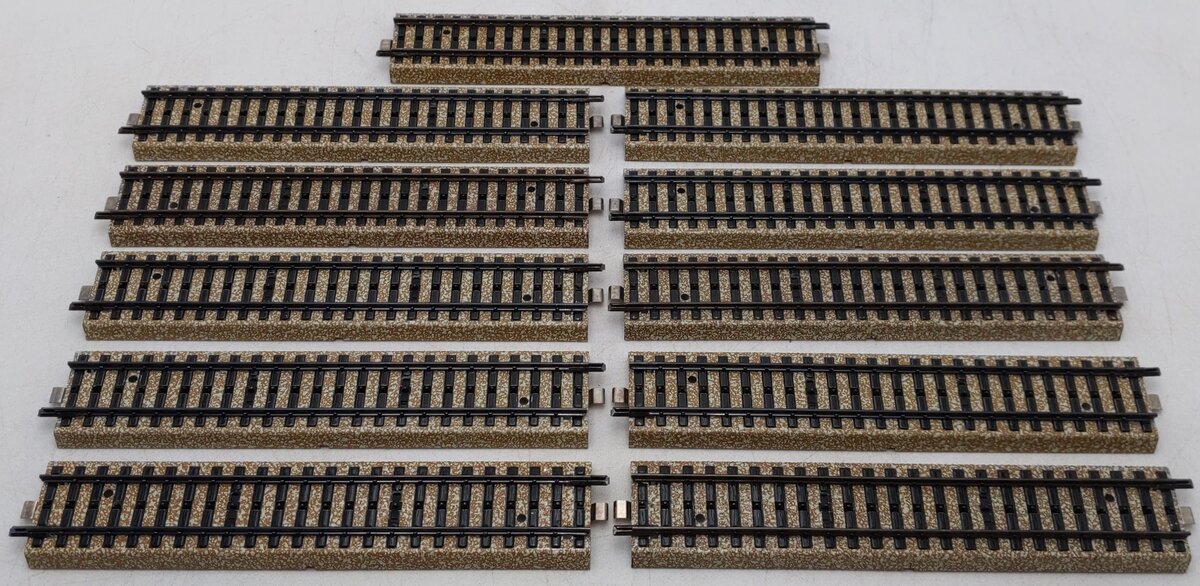 Marklin 5106 HO Scale Metal Straight Track (11) EX