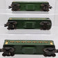 Lionel Vintage O Gauge Green Tinplate Passenger Cars #2441,2440,2440 [3] VG