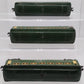 Lionel Vintage O Gauge Green Tinplate Passenger Cars #2441,2440,2440 [3] VG