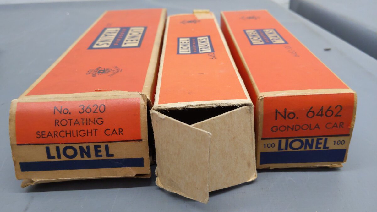 Lionel Assorted Freight Cars [3] VG/Box