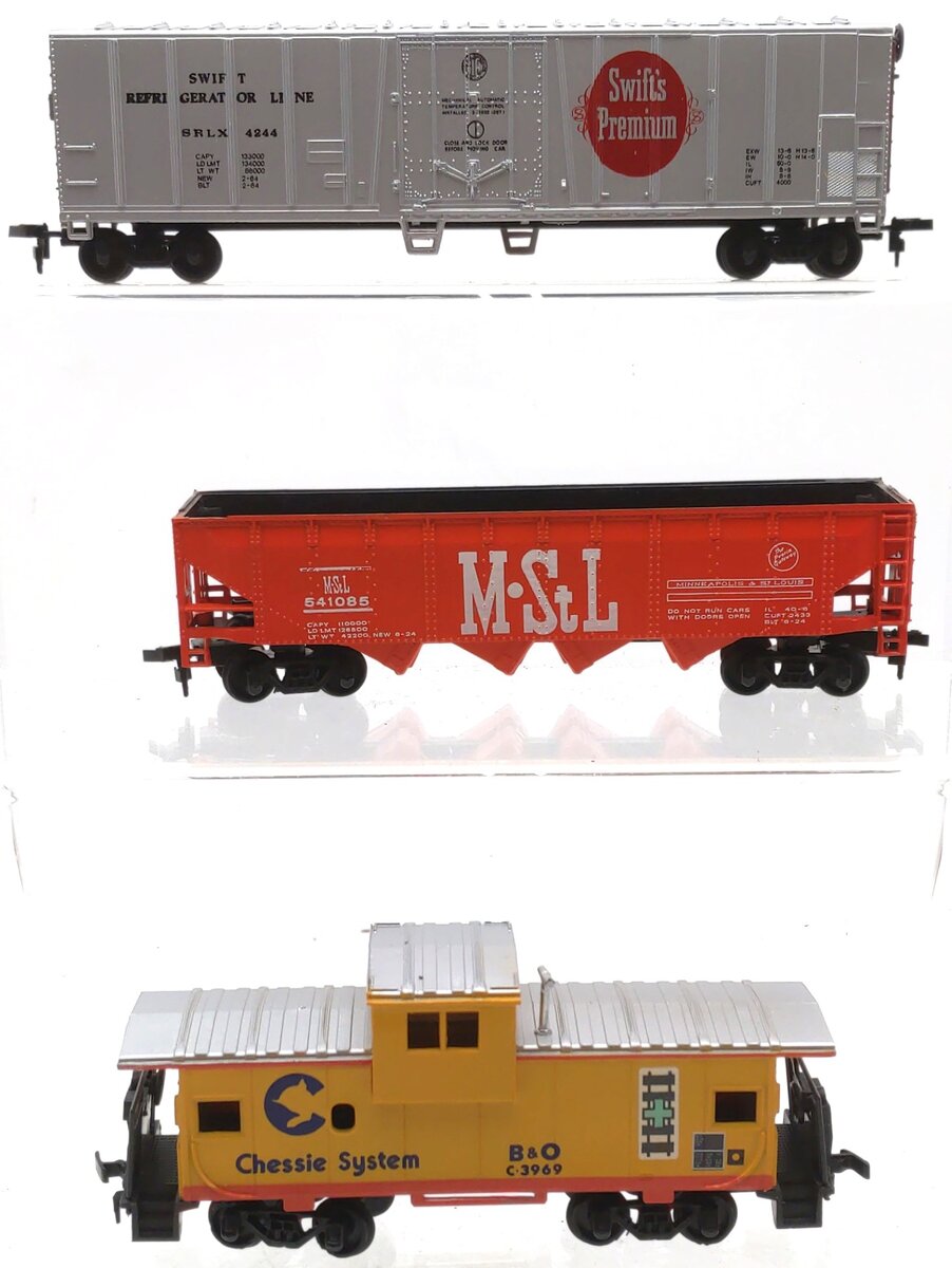 Bachmann Assorted HO Scale Freight Cars: 1067, 1030, 1123 [3] VG/Box