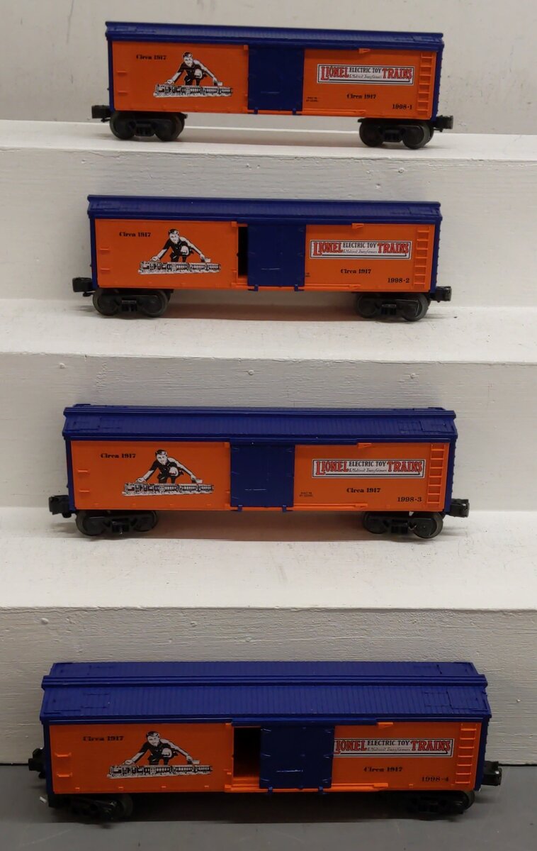 Lionel 6-11849 O Centennial Series 4-Car Woodside Reefer Set EX