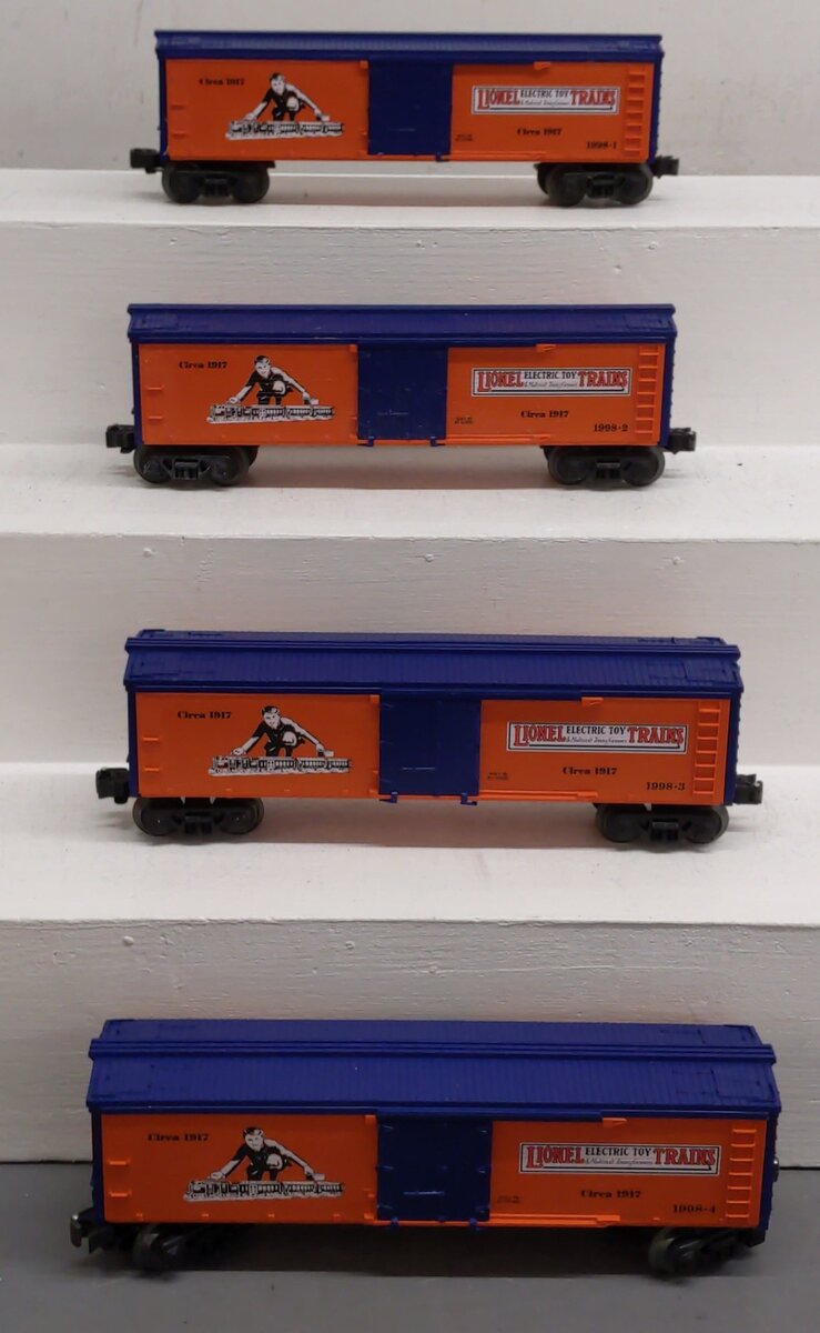 Lionel 6-11849 O Centennial Series 4-Car Woodside Reefer Set EX