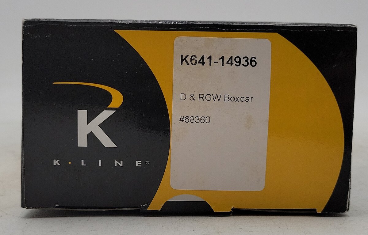 K-Line K641-14936 Denver and Rio Grande Western Boxcar #68360 LN/Box