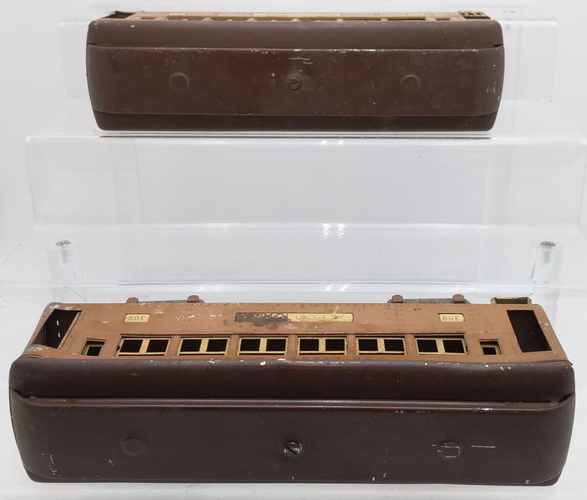 Lionel Vintage Standard Gauge Lionel Lines Tinplate Passenger Cars #309/#312 [2] VG