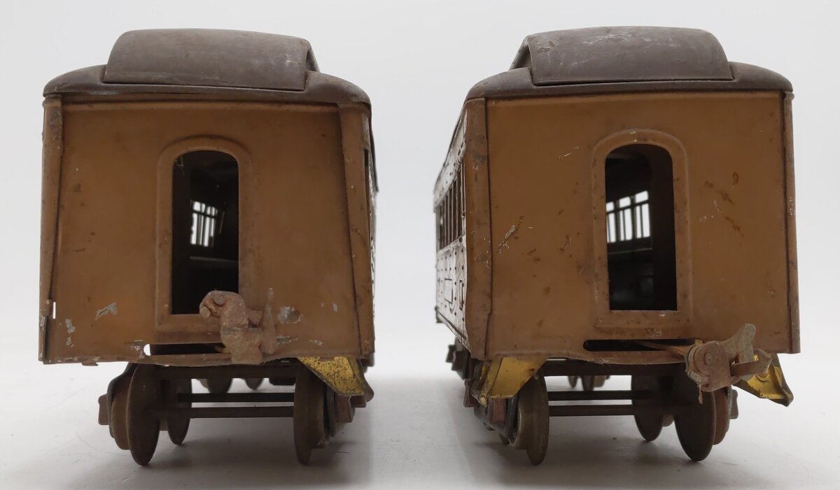 Lionel Vintage Standard Gauge Lionel Lines Tinplate Passenger Cars #309/#312 [2] VG