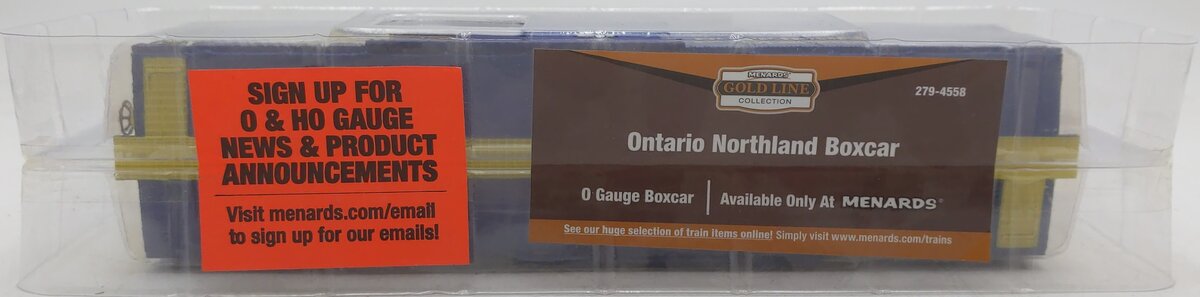 Menards 279-7100 O Gauge Ontario Northland Box Car #15322 MT