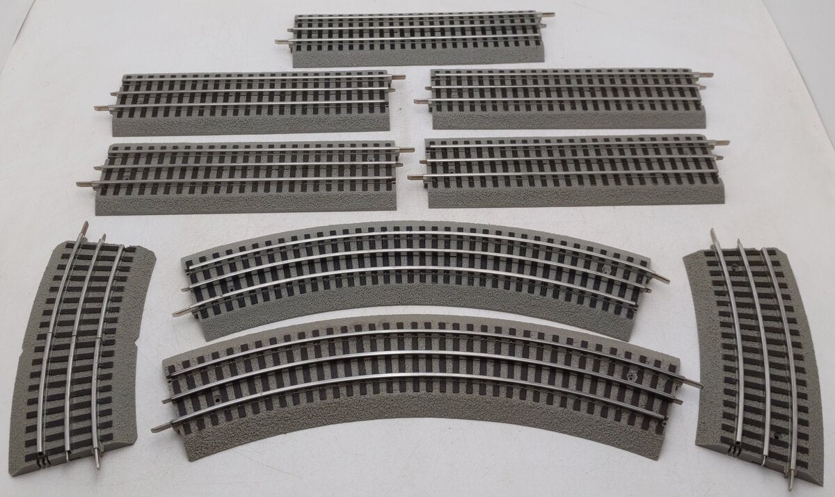 Lionel O Gauge Assorted Curved and Straight Fast Track Sections [9] EX