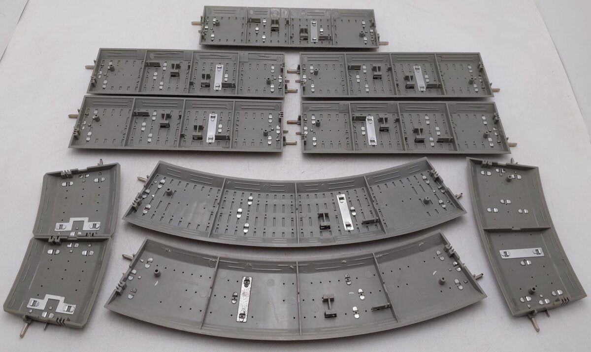 Lionel O Gauge Assorted Curved and Straight Fast Track Sections [9] EX