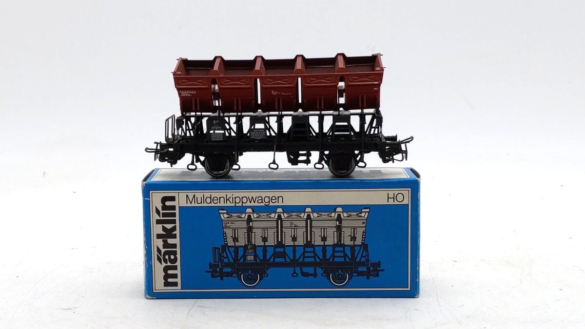 Marklin 4635 HO Scale Tipping Bucket Car EX/Box