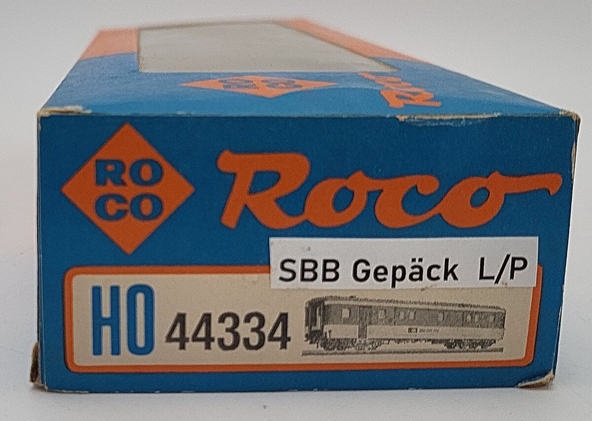 Roco 44334 HO Scale Swiss Federal Railways Passenger Car EX/Box
