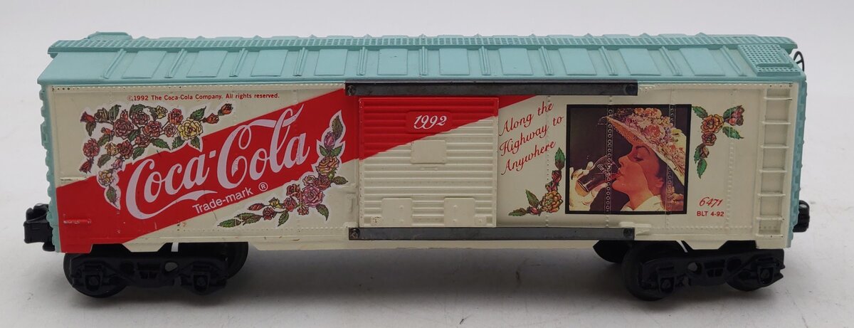 K-Line K6471 O Gauge Coca-Cola For All Seasons 1992 Boxcar EX