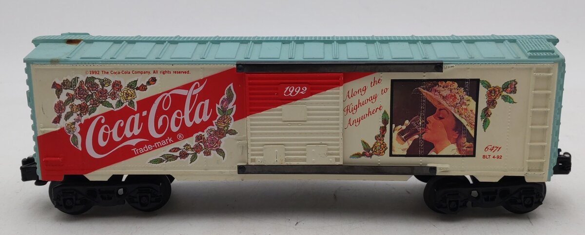 K-Line K6471 O Gauge Coca-Cola For All Seasons 1992 Boxcar EX