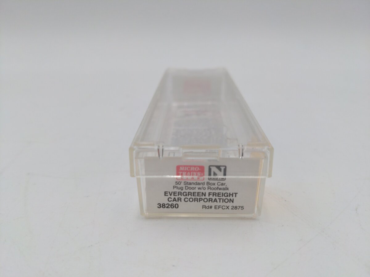 Micro-Trains 03800260 N Evergreen 50' Standard Plug Door Boxcar #2875 LN/Box