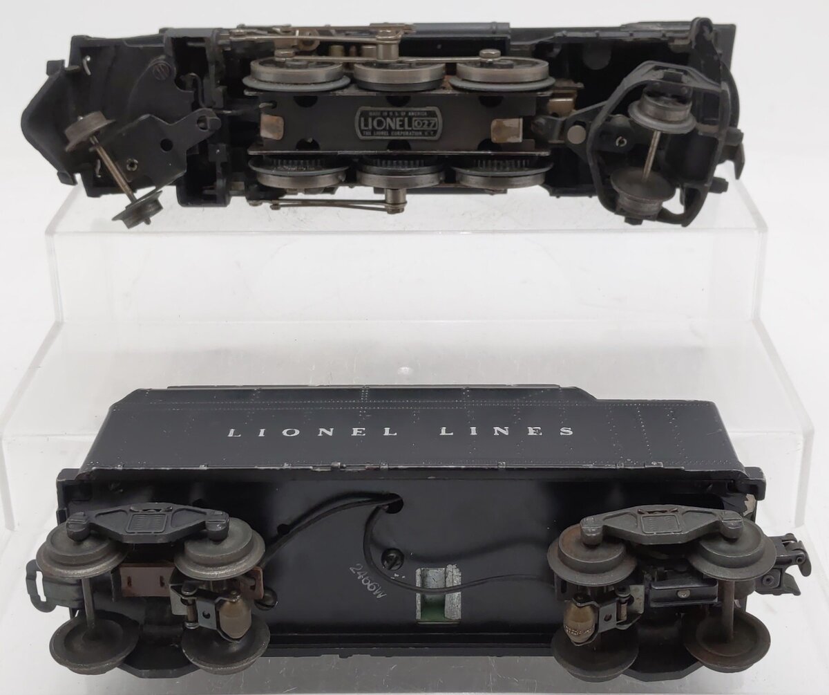Lionel 2026 Vintage O 2-6-4 Die-Cast Steam Locomotive With 2466W Tender VG