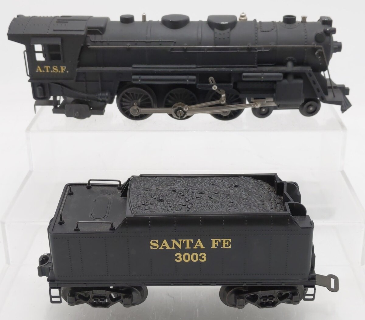 K-Line K3003 O Gauge Santa Fe Die-Cast Steam Locomotive & Tender #3003 VG