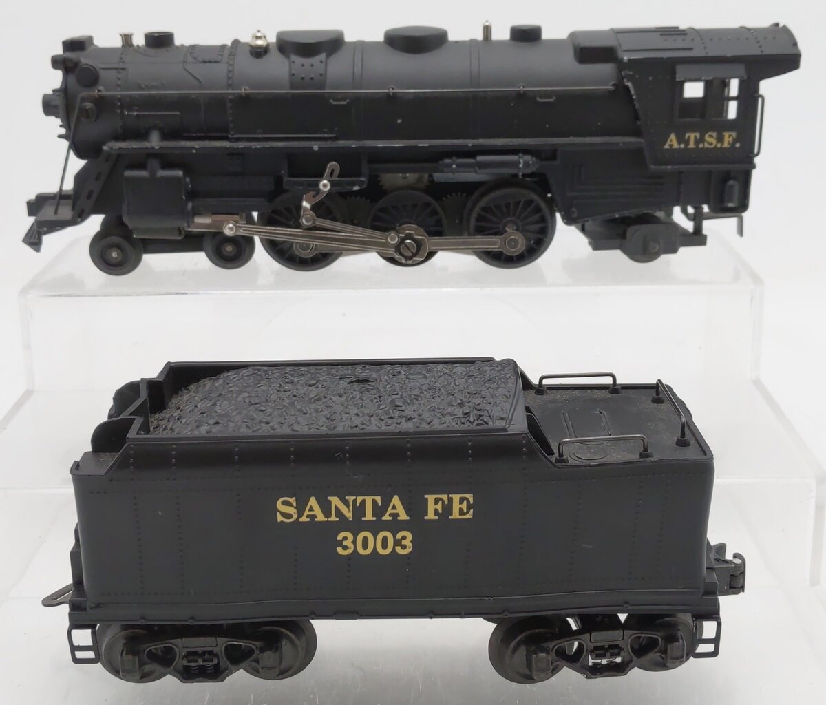 K-Line K3003 O Gauge Santa Fe Die-Cast Steam Locomotive & Tender #3003 VG