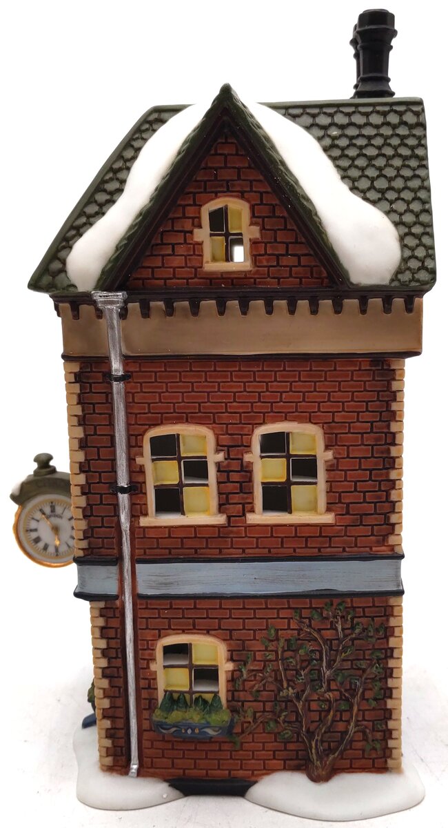 Dept 56 56.58726 Dickens Village T.C. Chester Clocks & Watches Lighted Building LN/Box