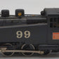 AHM HO Scale Steam Locomotive Burlington Route #99 VG
