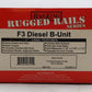 MTH 33-2007-3 O Gauge Union Pacific F-3 B Unit Non-Powered Diesel Engine #1458B LN/Box