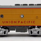 MTH 33-2007-3 O Gauge Union Pacific F-3 B Unit Non-Powered Diesel Engine #1458B LN/Box